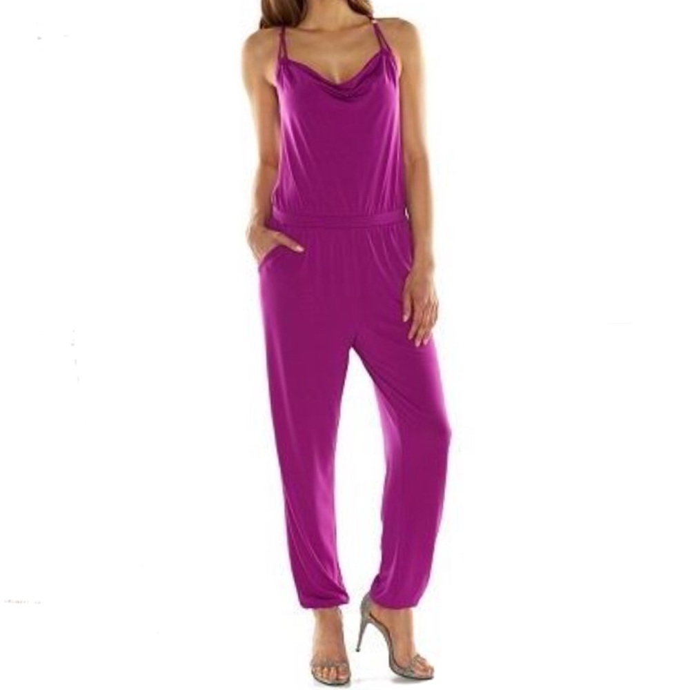 🌞JLo Jennifer Lopez Jumpsuit Women’s XL Magenta